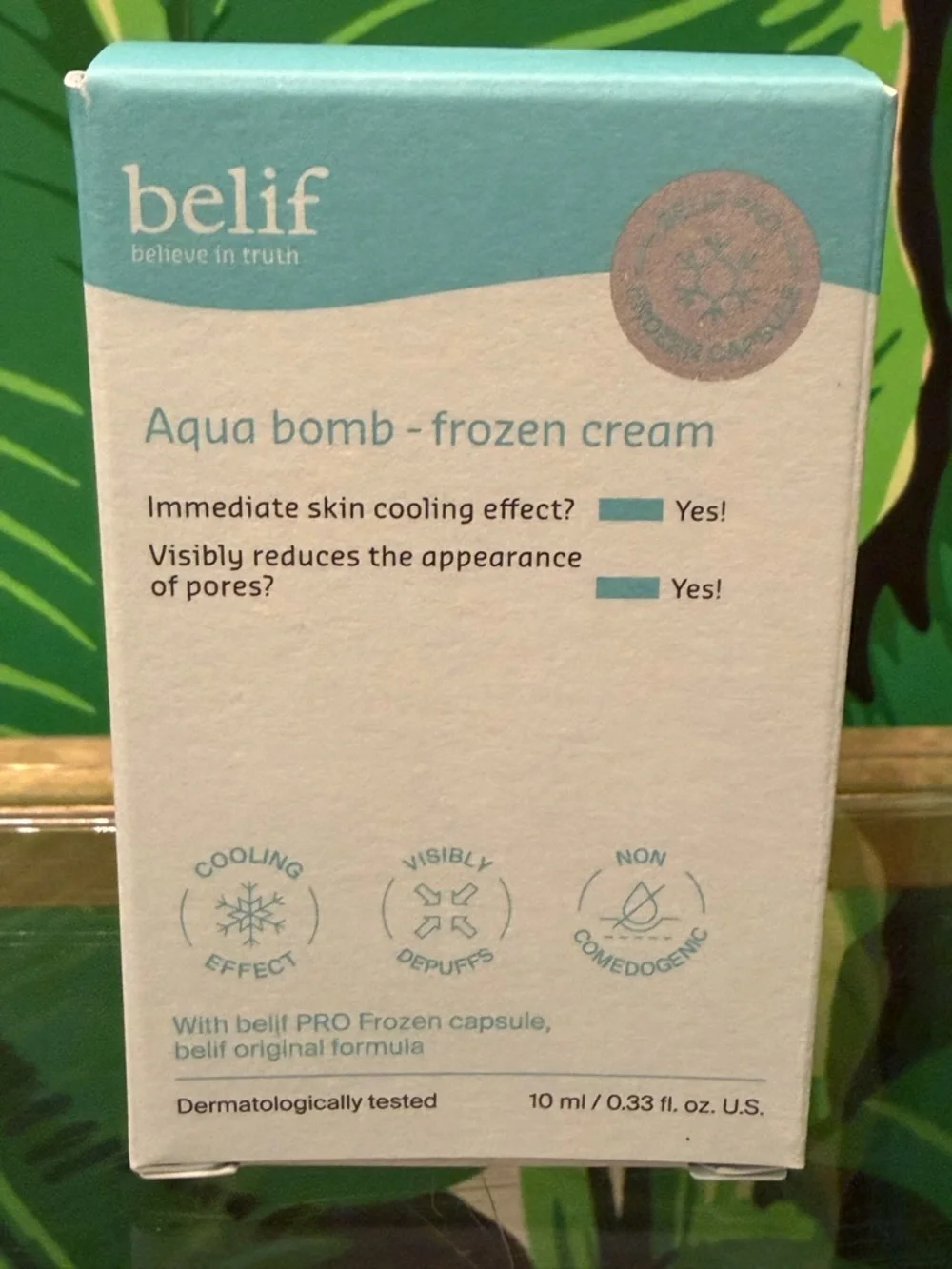 NWT belif Aqua Bomb Frozen Cream 10mL Mini